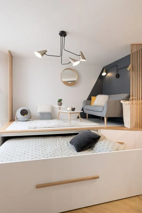 Hidden sale platform bed